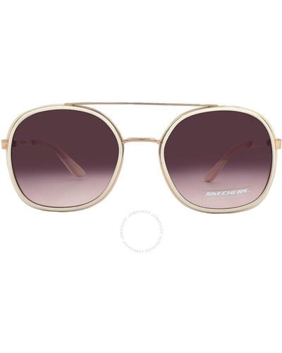 Skechers Gradient Brown Sunglasses Se6184 21f 59 - Purple