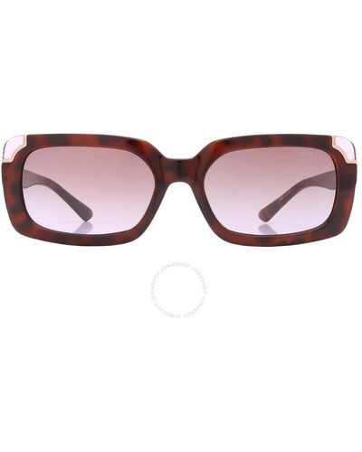 Guess Brown Gradient Rectangular Sunglasses Gu7841 52f 59
