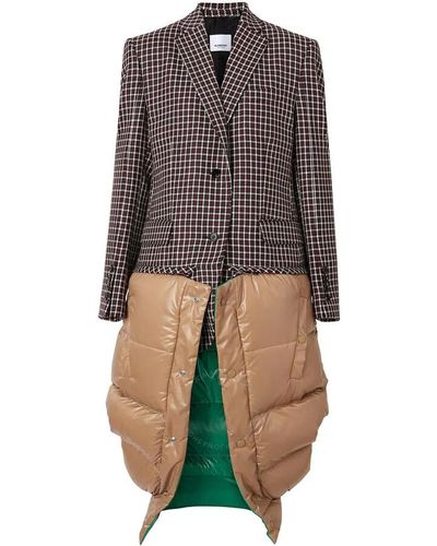 Burberry Tartan Wool Tailored Jacket With Detachable Gilet - Multicolour
