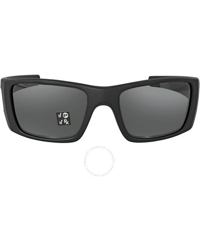 Oakley Fuel Cell Polarized Black Iridium Wrap Sunglasses Oo9096 9096b3 60 - Grey