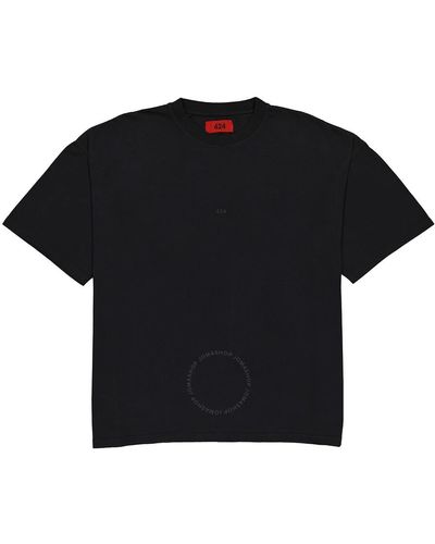 424 Oversized Cotton Logo T-shirt - Black