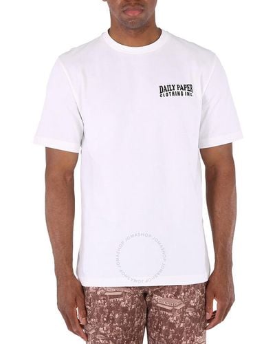 Daily Paper Nedeem Short Sleeve Cotton T-shirt - White