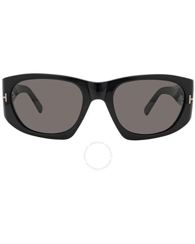 Tom Ford Cyrille Grey Geometric Sunglasses Ft0987 01a 53