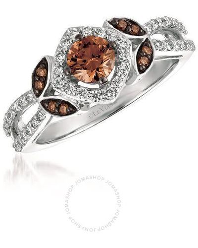 Le Vian Chocolate Solitaire Ring Set - White