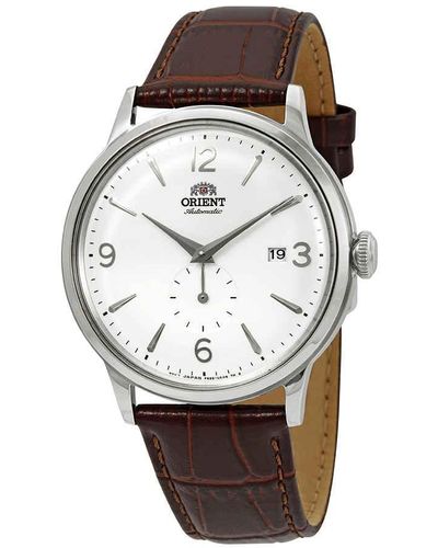 Orient Mechanical Classic Automatic White Dial Watch - Metallic