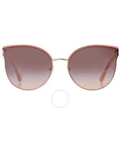 Guess Factory Bordeaux Gradient Teacup Sunglasses Gf6092 28t 58 - Multicolor