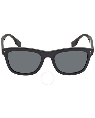 Burberry Miller Polarized Dark Gray Square Sunglasses Be4341 3001t8 55