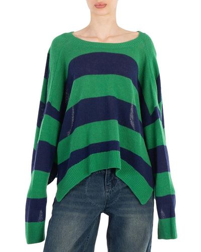 Marni Loose-fit Striped Sweater - Green