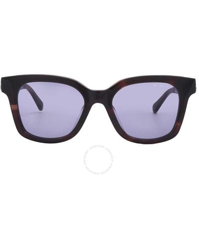 Moncler Audree Violet Square Sunglasses Ml0266-f 62y 50 - Blue