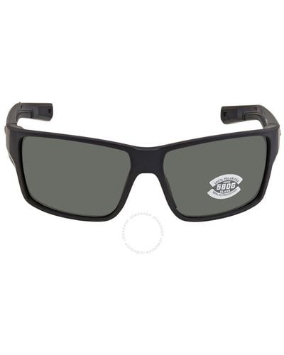 Costa Del Mar Reefton Pro Grey Polarized Glass Sunglasses 6s9080 908005 63