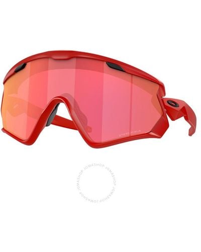 Oakley Wind Jacket 2.0 Prizm Snow Torch Shield Sunglasses Oo9418 941825 45 - Red