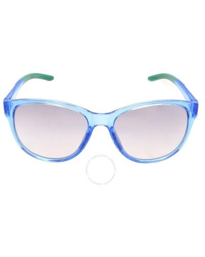 Under Armour Grey Mirror Shaded Silver Oval Sunglasses  0014/g/s 0mvu/ic 59 - Blue