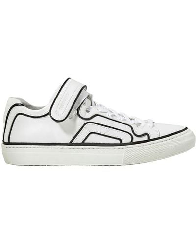 Pierre Hardy Low Top Leather Sneakers - White
