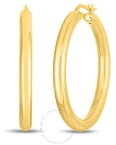 Roberto Coin 18k Gold Classic 40mm Thick Hoop Earrings - Metallic