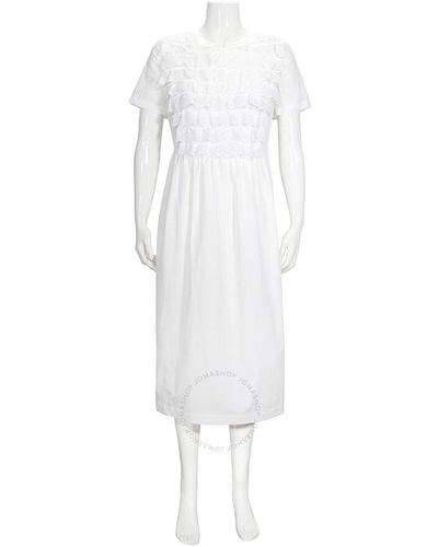 Comme des Garçons Girl Ruffled Cotton-poplin Dress - White
