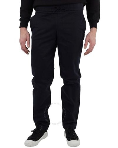 A.P.C. Dark Navy Kaplan Straight-leg Trousers - Black
