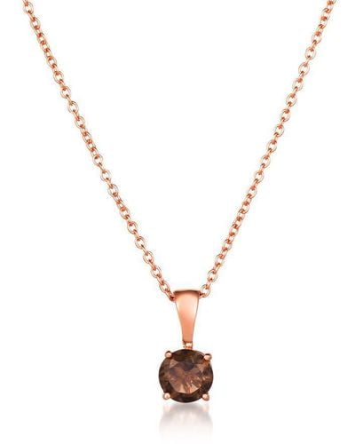 Le Vian Chocolate Quartz Necklaces Set - Metallic