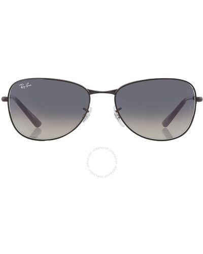 Ray-Ban Grey Gradient Pilot Sunglasses Rb3733 002/71 56