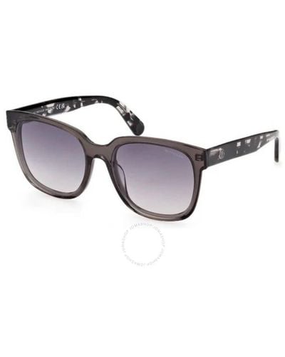 Moncler Brown Square Sunglasses Ml0198-f 05b 57 - Blue