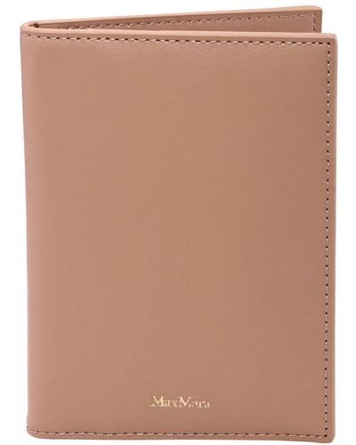 Max Mara Abilita Leather Flap Wallet - Brown