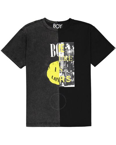 BOY London Boy Acid 2 Face Cotton T-shirt - Black