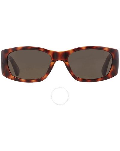 Moschino Brown Rectangular Sunglasses Mos145/s 005l/70 55
