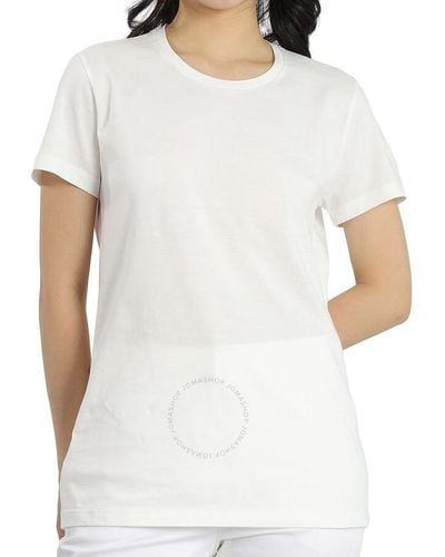 Moncler Logo Patch Sleeve T-shirt - White