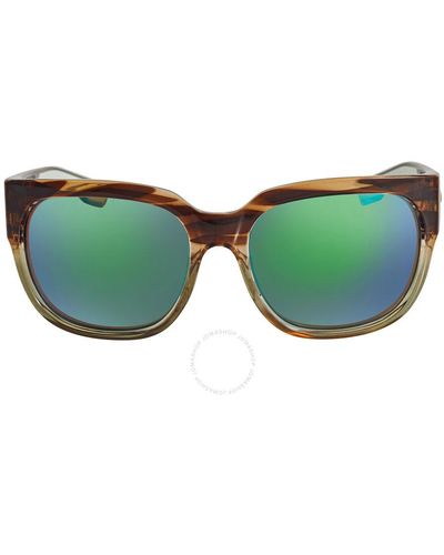 Costa Del Mar Waterwoman 2 Green Mirror Polarized Glass Sunglasses Wtr 292 Ogmglp 58