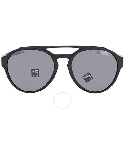 Oakley Forager Prizm Polarized Round Sunglasses Oo9421 942108 58 - Grey