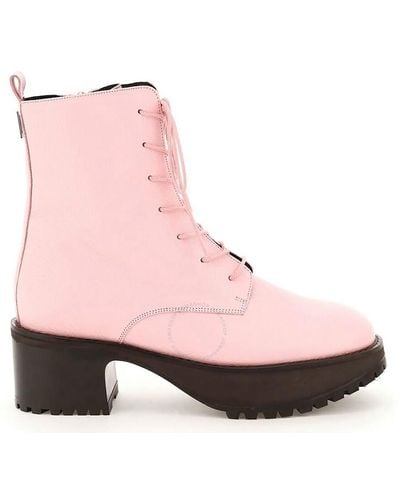 BY FAR Peony Cobain Ankle Boots - Pink