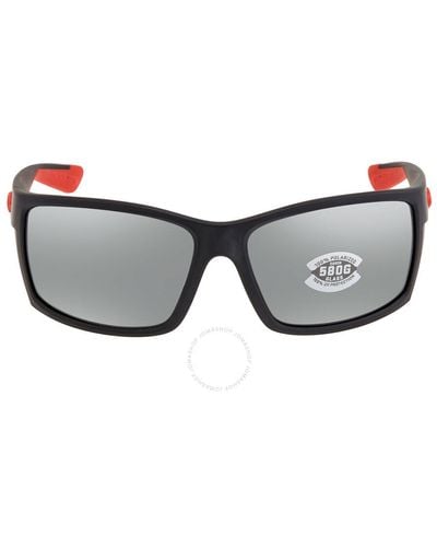 Costa Del Mar Cta Del Mar Reefton Gray Silver Mirror Polarized Glass Sunglasses  197 gglp