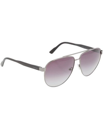 Calvin Klein Pilot Sunglasses - Purple