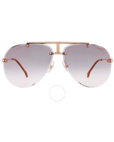 Carrera Gray Gold Oversized Sunglasses 1032/s 006j/fq 62 - Purple