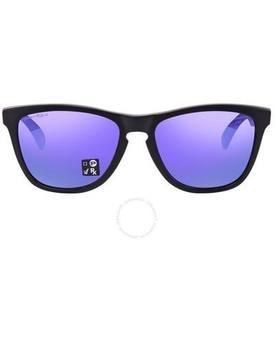 Oakley Frogskins Prizm Violet Square Sunglasses Oo9013 9013h6 55 - Blue