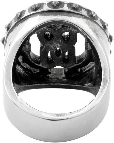Roberto Cavalli Antique Silver Toned Ring - Metallic