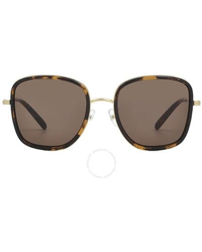 Tory Burch Brown Gradient Square Sunglasses Ty6101 336373 53