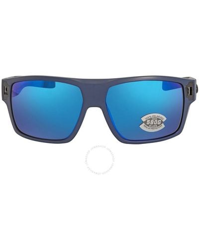 Costa Del Mar Diego Mirror Polarized Glass Sunglasses Dgo 14 Obmglp 62 - Blue