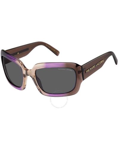 Marc Jacobs Grey Rectangular Sunglasses Marc 574/s 0e53/ir 59 - Brown