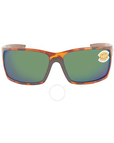 Costa Del Mar Cta Del Mar Reefton Green Mirror Polarized Polycarbonate Sunglasses - Blue