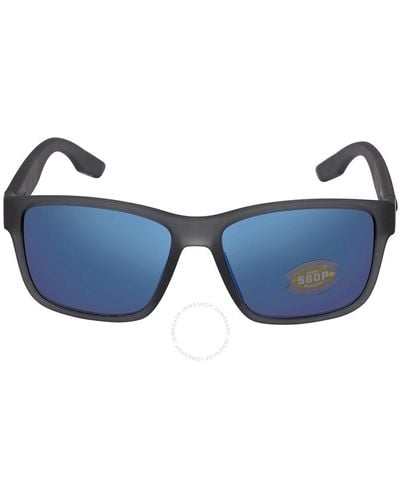 Costa Del Mar Cta Del Mar Paunch Mirror Polarized Polycarbonate Sunglasses  904905 57 - Blue