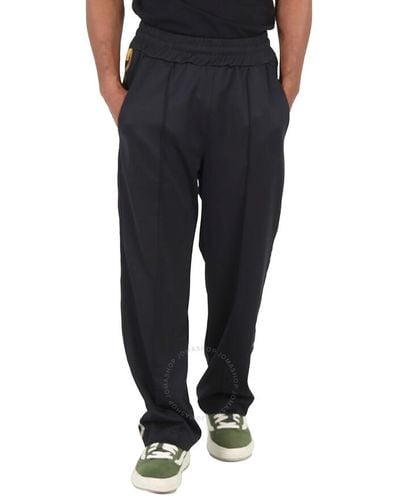 Gcds Reflective Print Relaxed Fittrack Pants - Black