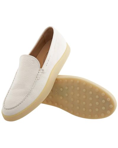 Tod's Calf Leather Moccasins - Natural