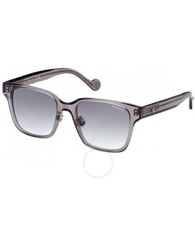 Moncler Gradient Smoke Pilot Sunglasses Ml0235-k 20b 53 - Metallic