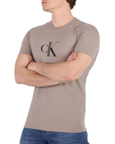 Calvin Klein Archival Institutional Logo T-shirt - Grey