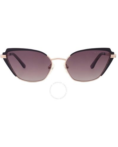 Guess Gradient Brown Cat Eye Sunglasses Gm0818 32f 56