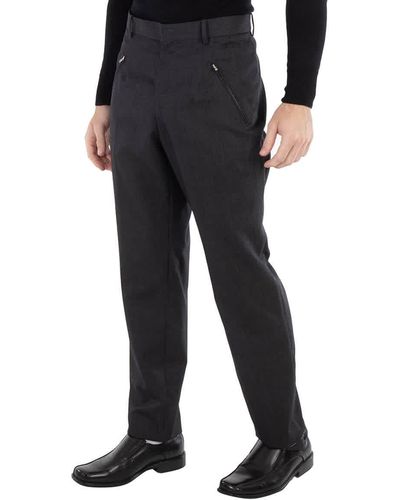 Maison Margiela Four-stitches Wool Tailored Trousers - Black