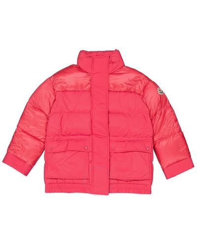 Moncler Girls Dashia Down Puffer Jacket - Red
