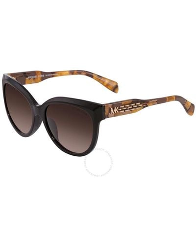 Michael Kors Smoke Gradient Cat Eye Sunglasses Mk2083f 300513 57 - Brown