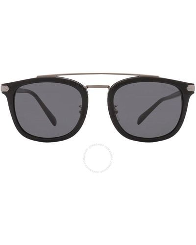 COACH Gray Square Sunglasses Hc8382 500287 53 - Black