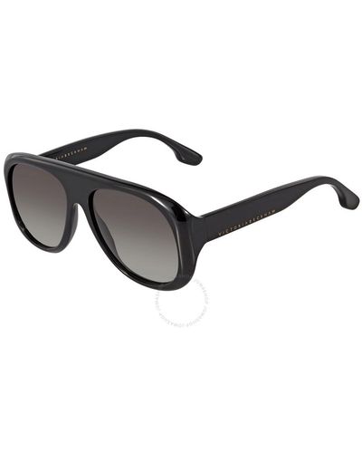 Victoria Beckham Gradient Pilot Sunglasses Vb141s 001 56 - Black